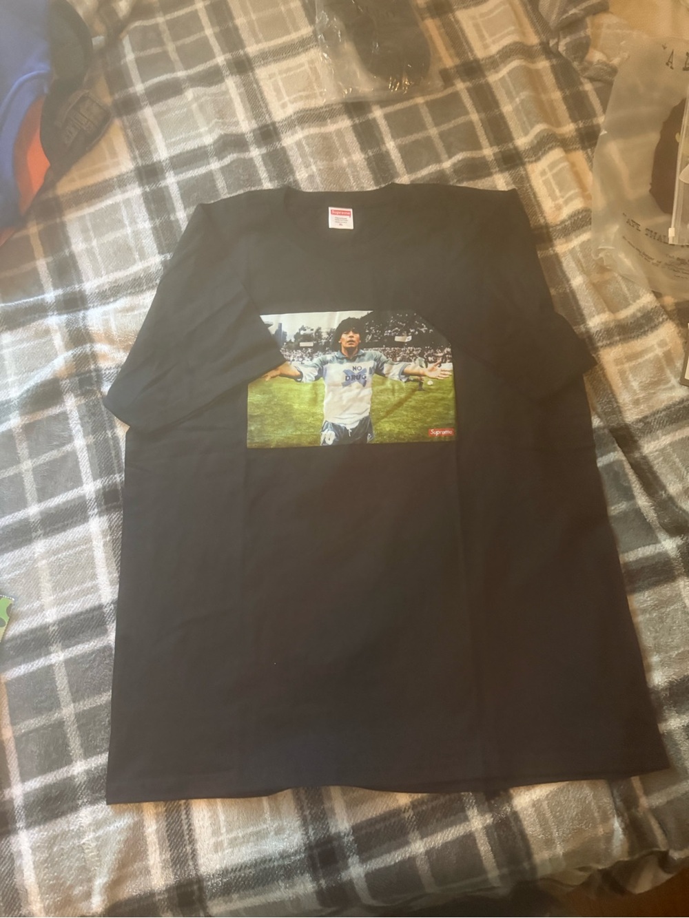 Supreme Maradona Black Tee